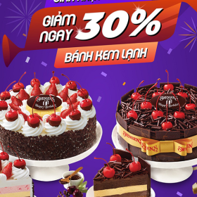 Sinh Nhật Của Bạn Giảm 30% Bánh Kem Lạnh 
